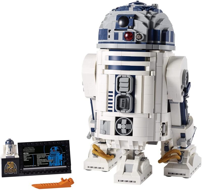 LEGO Star Wars R2-D2 75308 Droid Building Set for Adults, Collectible 3D Display Model with Info Plaque and Hidden Lightsaber, 2314 Pieces - Image 5